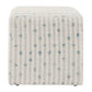 Joie - White Chenille Ottoman - White