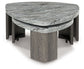 Surmour - Stacked Cocktail Table - Gray / Brown