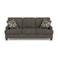 Moxy - Fabric Sofa, T-Shaped Seat Cushion, Straight Track Arms