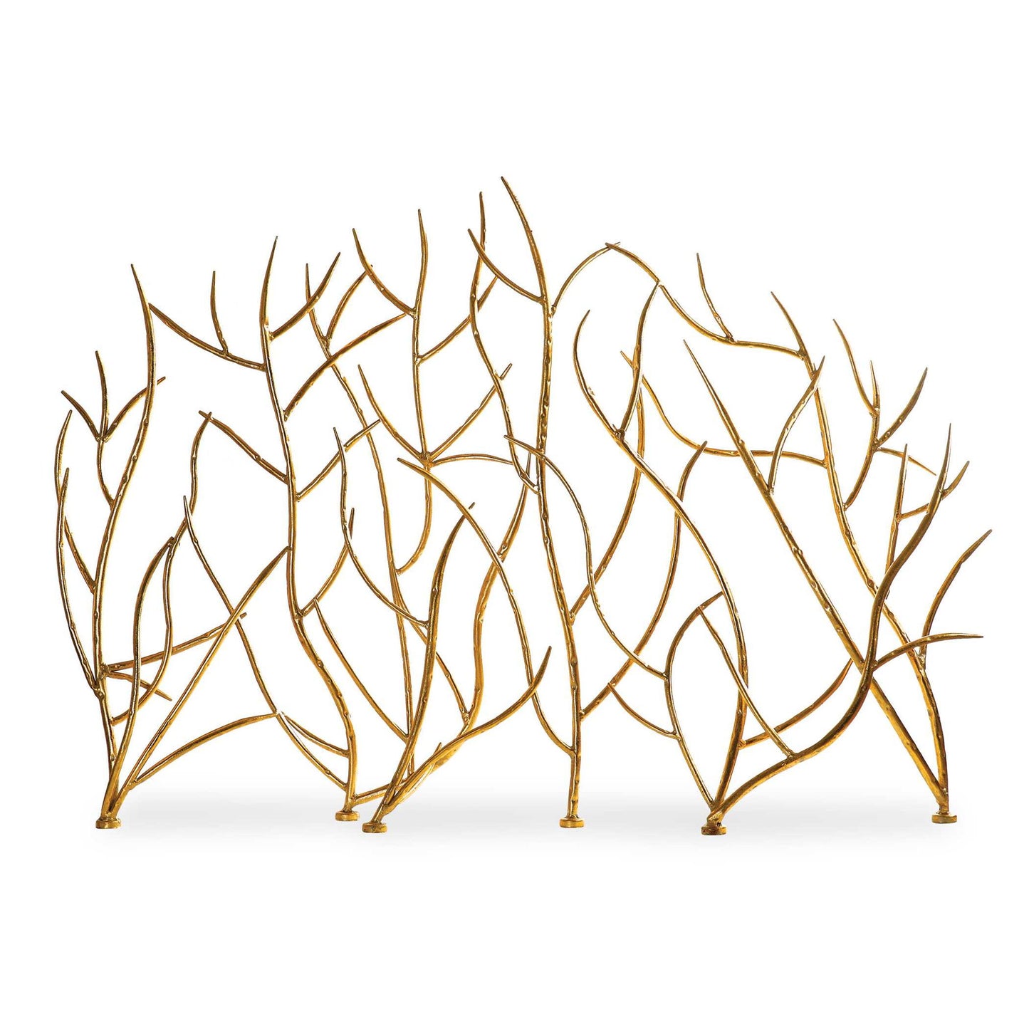 Gold Branches - Decorative Fireplace Screen - Gold