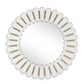 Miran - Glass Round Mirror - White