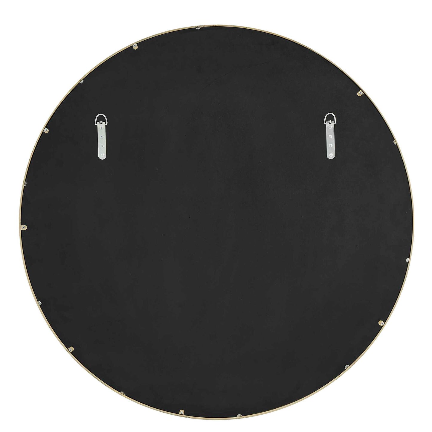 Crinkle - Round Mirror - Brass