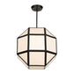 Hoi An - 4 Light Geometric Chandelier - Black