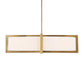 Cresson - 4 Light Drum Pendant - White / Gold
