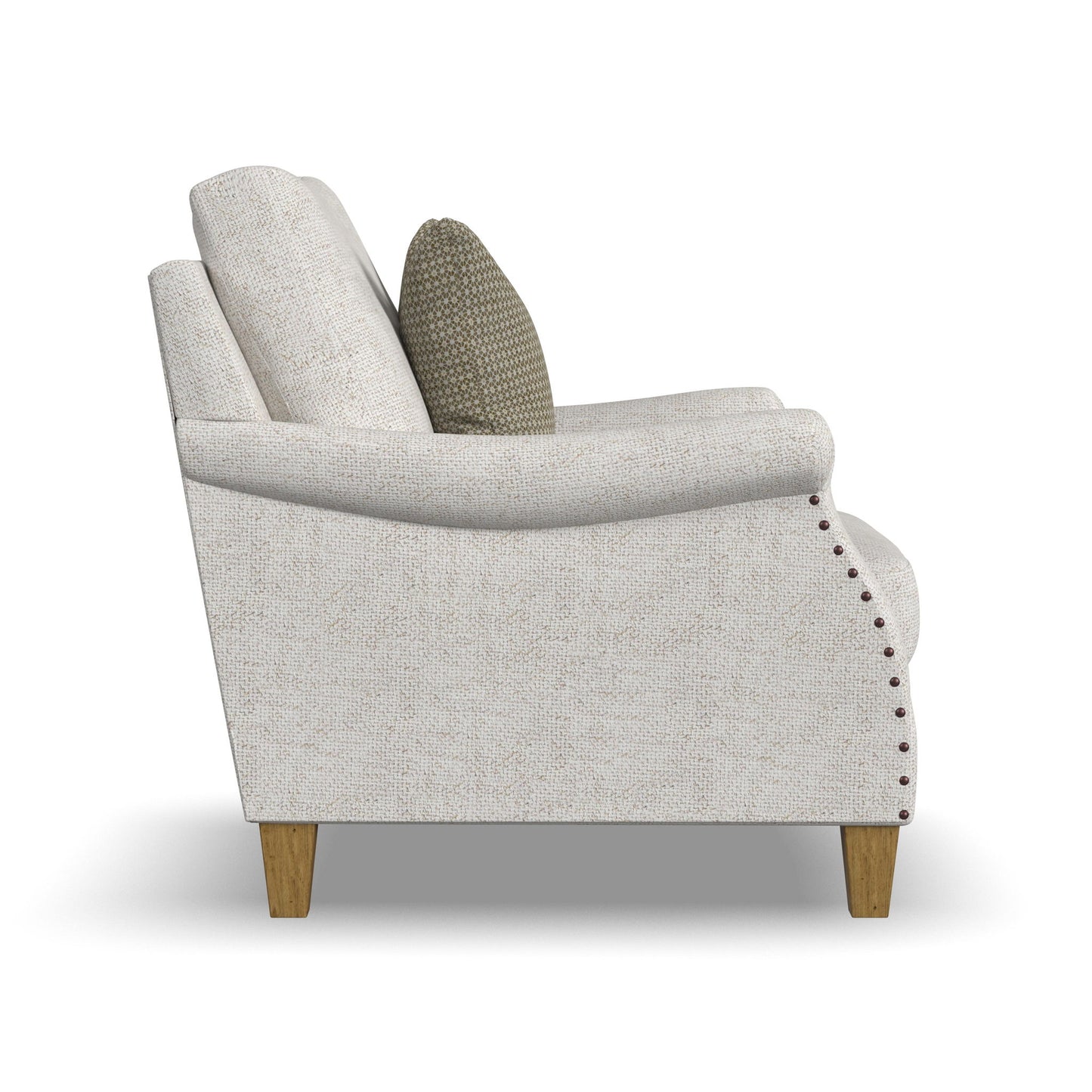 Veda - Fabric Chair With Nailhead Trim