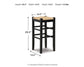 Mirimyn - Tall Stool (Set of 2) - Black