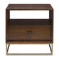 Bexley - Walnut Side Table - Dark Brown