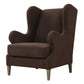 Serpentine - Brown Fabric Accent Chair