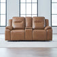 Callihan - Loveseat With Console P3 & ZW - York Butternut