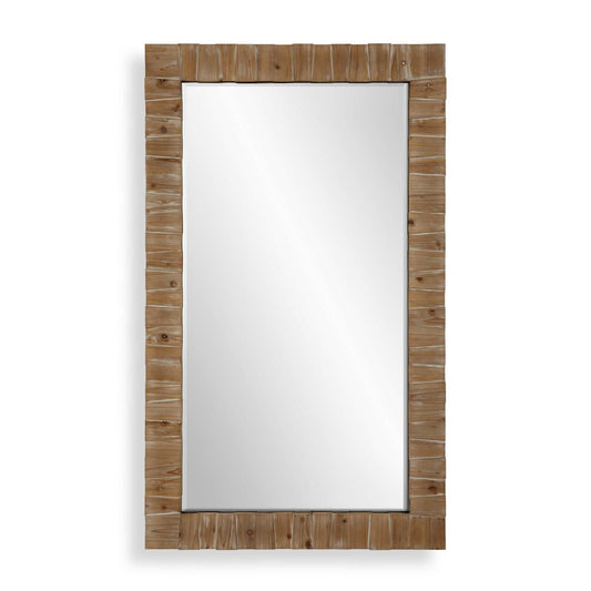 Ayanna - Wood Mirror - Gray Washed