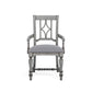 Plymouth - Upholstered Arm Dining Chair (Set of 2) - Gray