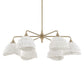 Biddeford - 6 Light Beaded Pendant - White