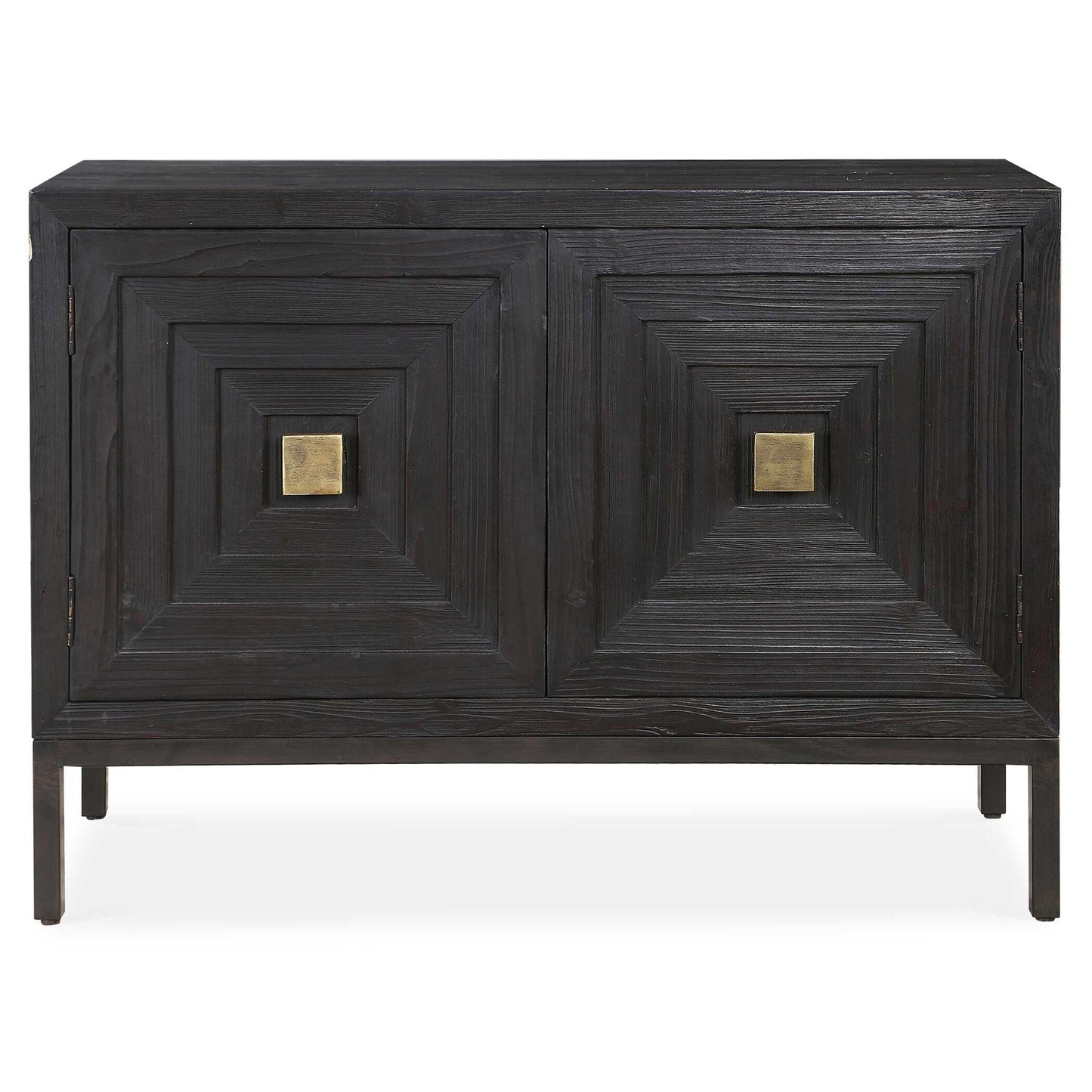 Aiken - 2 Door Cabinet - Dark Walnut