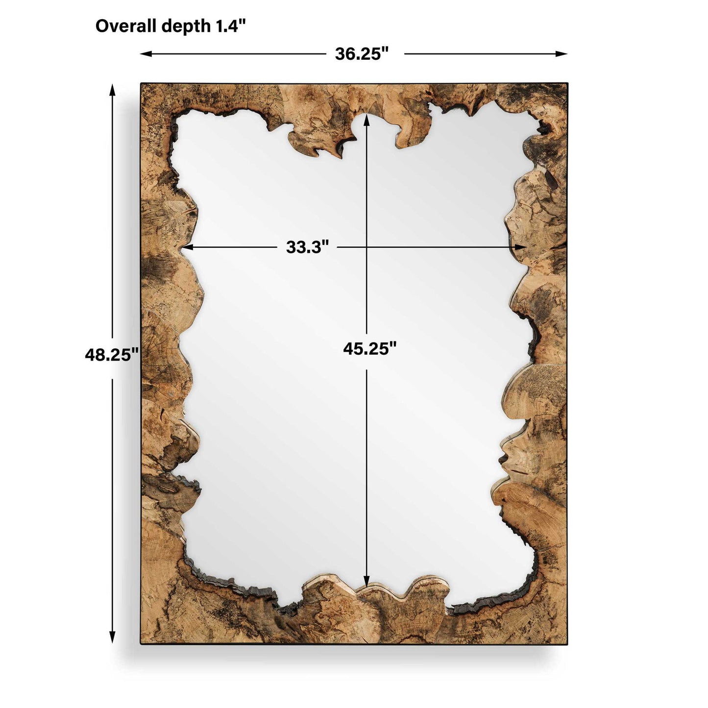 Abraham - Wood Mirror - Woodtone