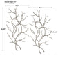 Silver Branches - Wall Art (Set of 2) - Pearl Silver