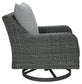 Elite Park - Swivel Lounge w/ Cushion - Gray