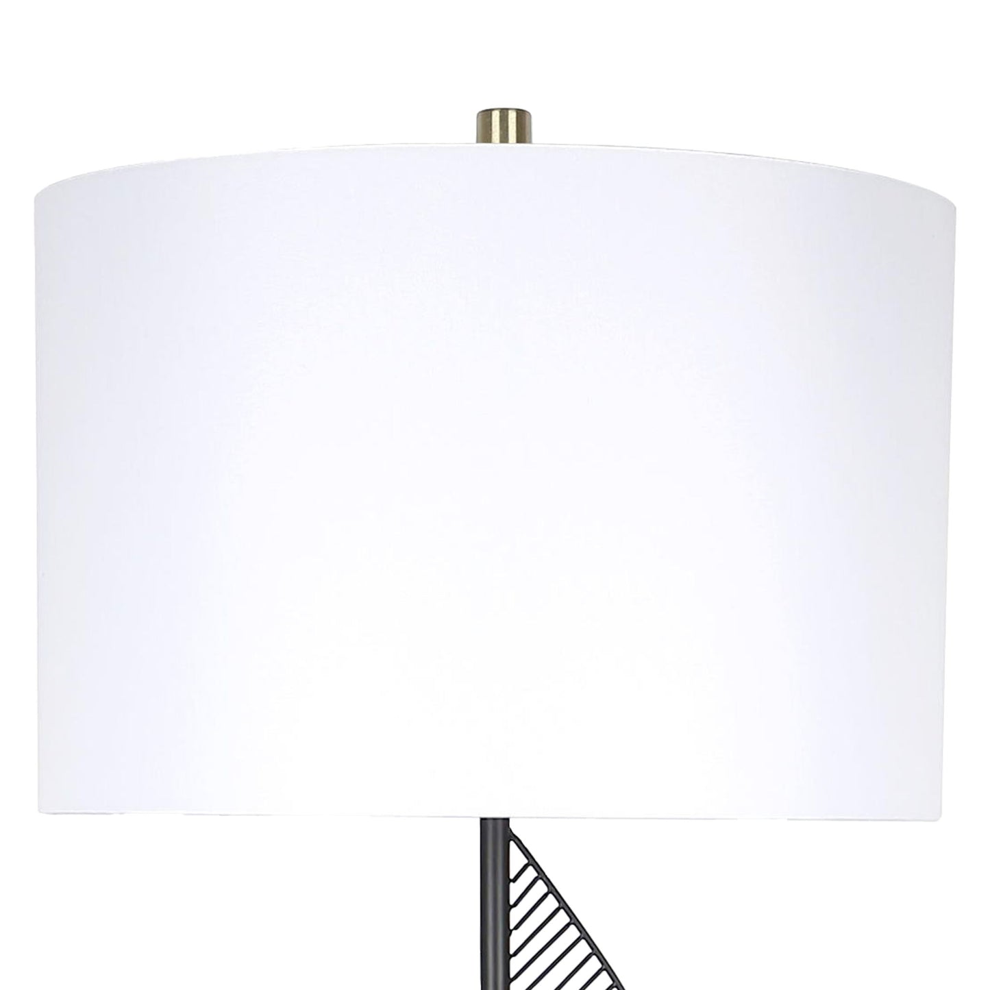 Spiral Radiance I Metal & Marble Floor Lamp - Matte Black / Soft Gold