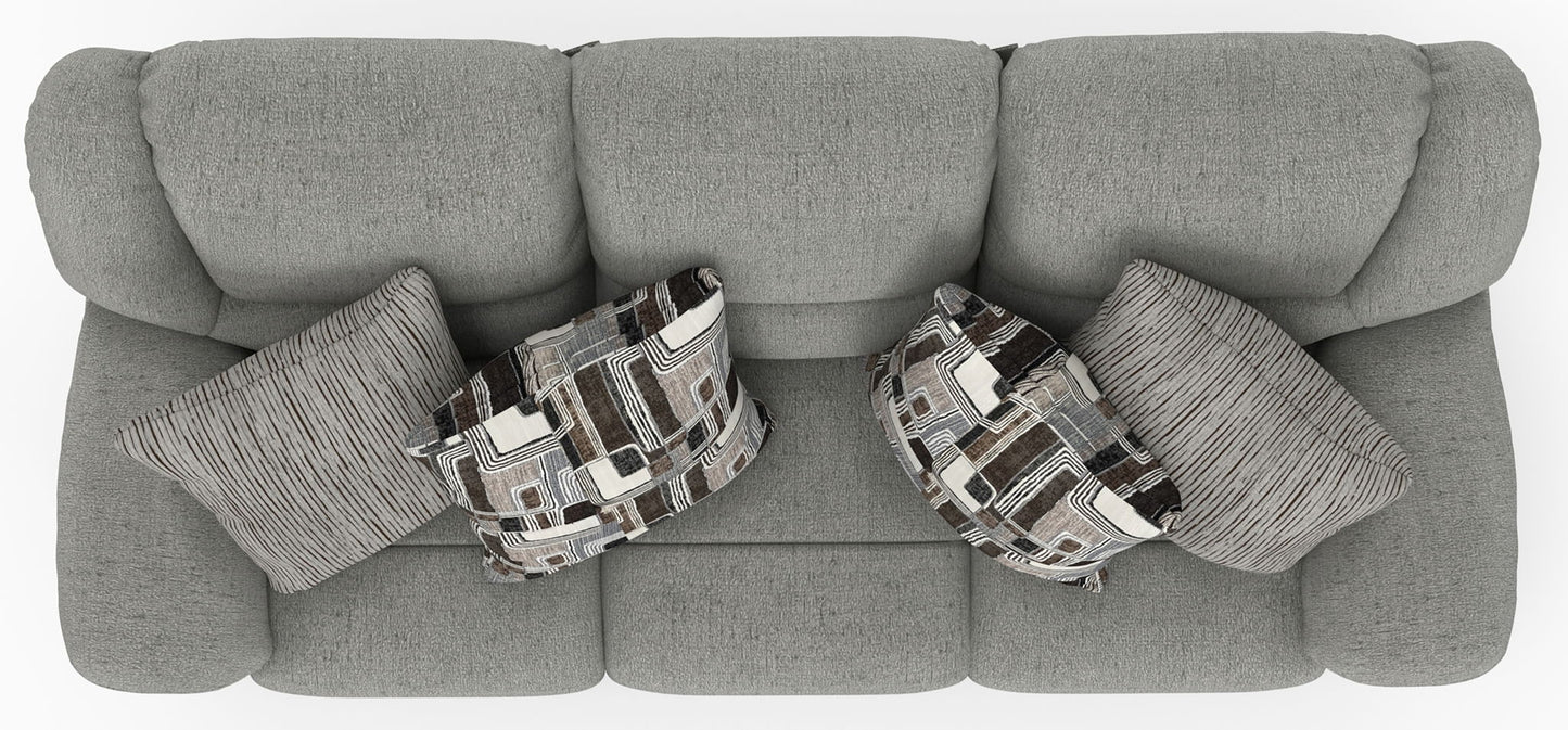 Trifecta - Sofa With 3 Recliners and Drop Down Table