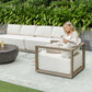 Remsen - Outdoor Lounge Chair - Dark Gray / White