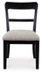 Greddinton - Round Dining Table Set - Black Chairs