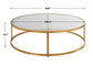 Radius - Modern Circular Coffee Table - Gold
