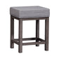 Tanners Creek - Upholstered Console Stool (Set of 3) - Dark Gray