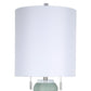 Oceanic Wave Glass & Crystal Table Lamp (Set of 2) - Mist Blue / Clear Crystal