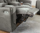 Mixed Motion - Power Reclining Loveseat With Console / Adjustable Headrest