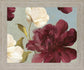 Wine Blossom Drift - 28" x 34" Framed Wall Art - Dark Red