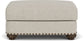 Patterson - Fabric Ottoman, Nailhead Trim