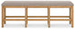 Havonplane - XL Counter Height Upholstered Dining Bench - Brown