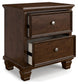 Danabrin - Two Drawer Nightstand - Brown