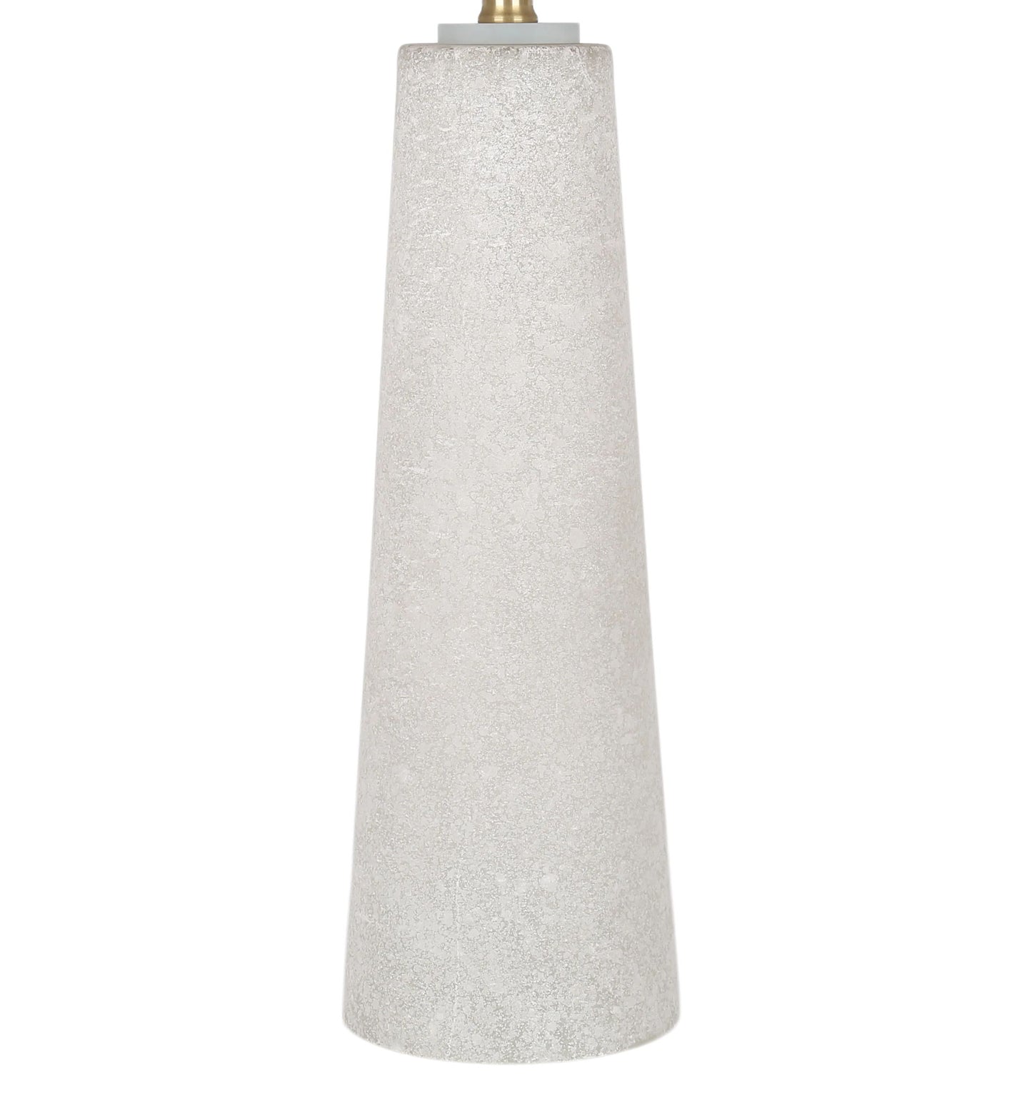 Mystic Frost Glass Table Lamp With Night Light (Set of 2) - Frosted Glass / Frosted Crystal
