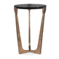 Bohdi - Outdoor Accent Table - Brass / Black