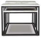 Donnesta - Occasional Table Set (Set of 3) - Gray / Black