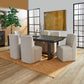 Waterfall - Rectangular Dining Table - Deep Ebony