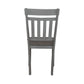 Newport - Splat Back Side Chair - Smokey Gray / Carbon Gray