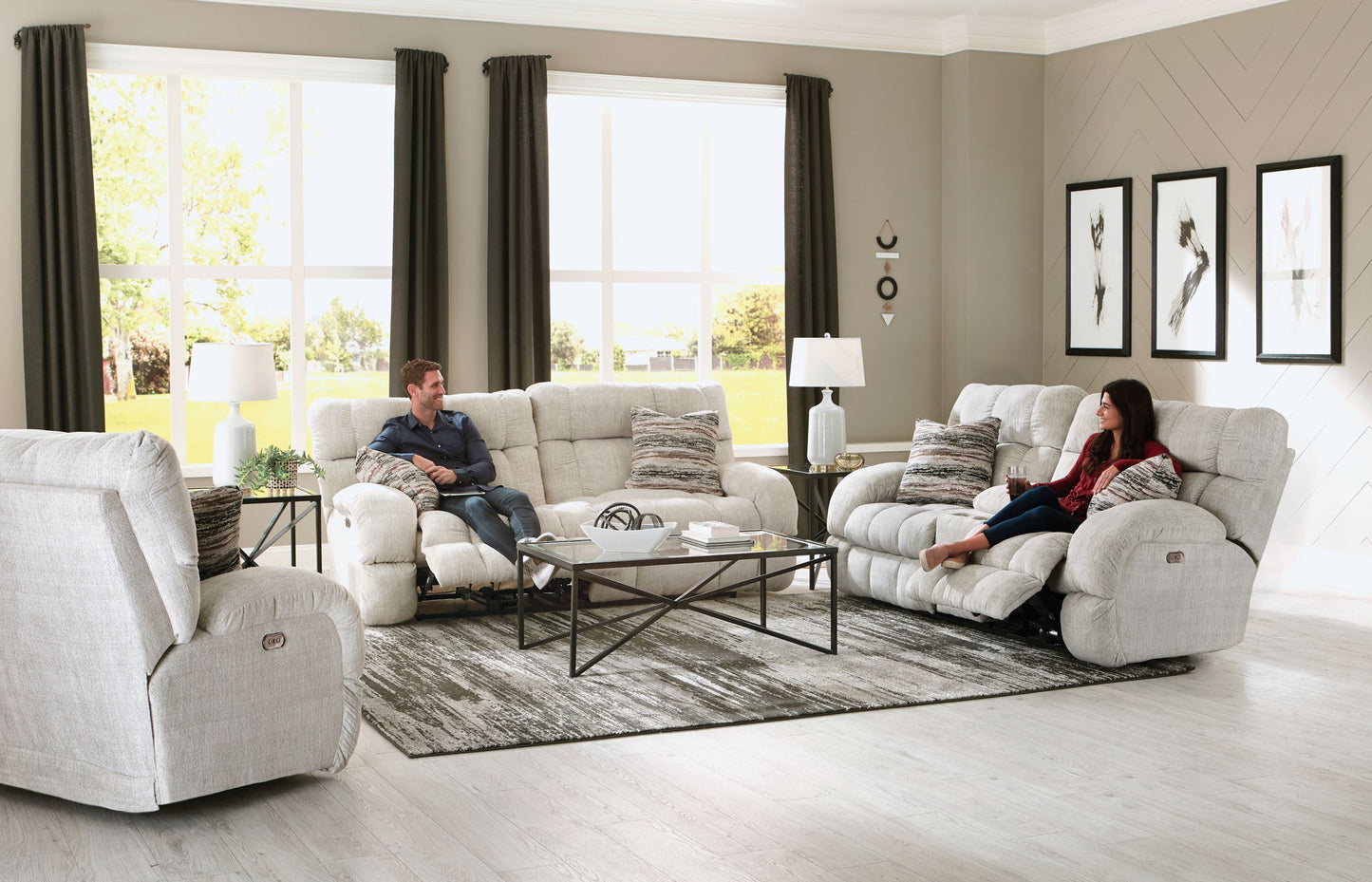Ashland - Power Lay Flat Reclining Sofa