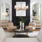 Lassen - 8 Light Chandelier - Brass