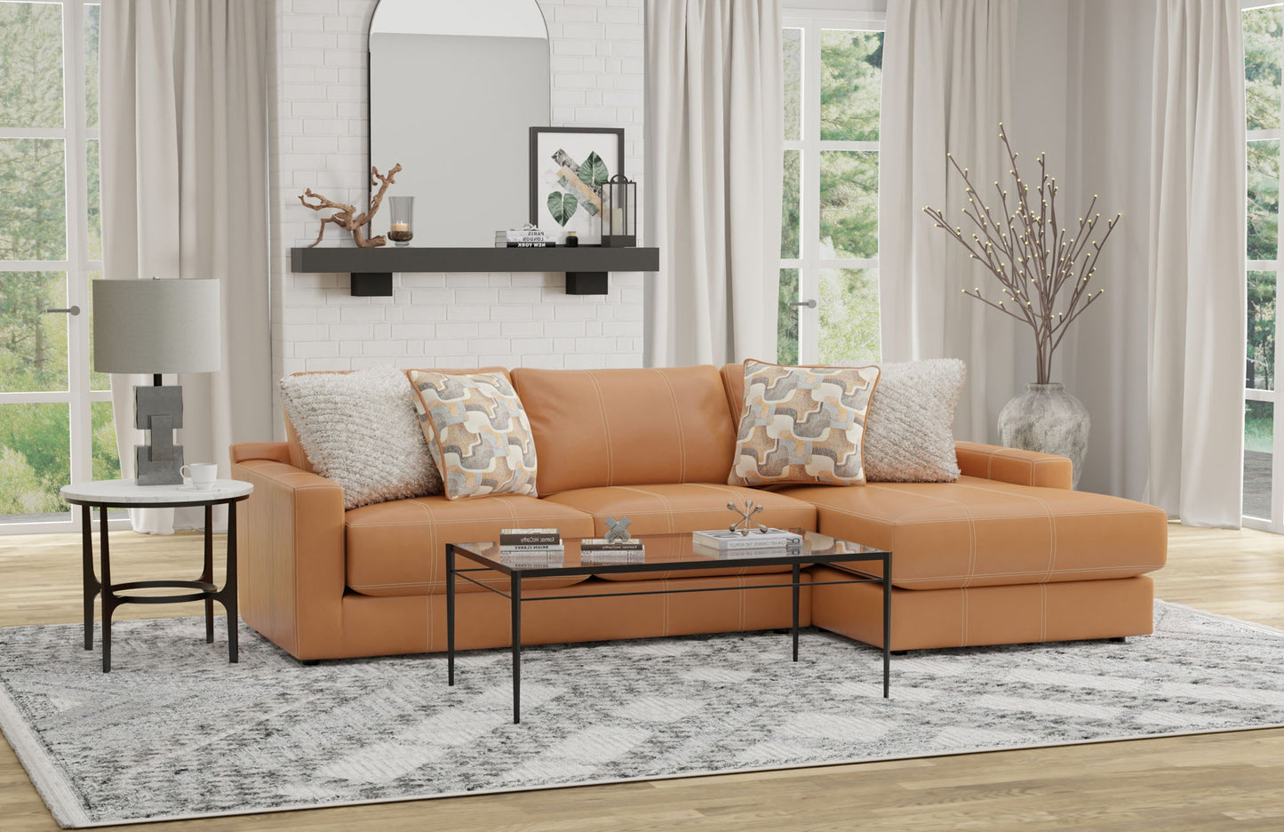 Minori - Italian Leather Sectional