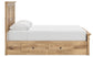Makidern - Panel Storage Bed With Under Bed Storage Unit And Storage Footboard