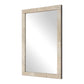 Pave - Rectangular Travertine Mirror - White