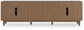 Roanhowe - Extra Large TV Stand - Brown