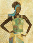 Tribal Vision I By Nan - Yellow - Dark Brown - Yellow