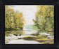Sunlit Brook Serenity - 28" x 34" Framed Wall Art - Green