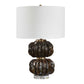 Jaudon - Stacked Table Lamp - Black / Bronze / Brown