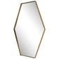 Ankara - Brass Hexagon Mirror