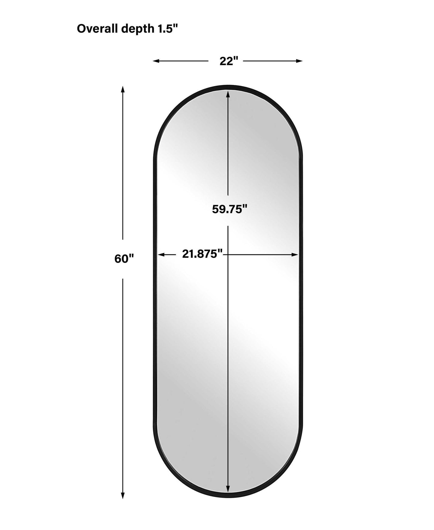 Varina - Mirror - Black