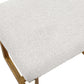 Midas - Small Bench - Gold / White