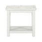 Backroads - End Table - Weathered White & Parchment Brown